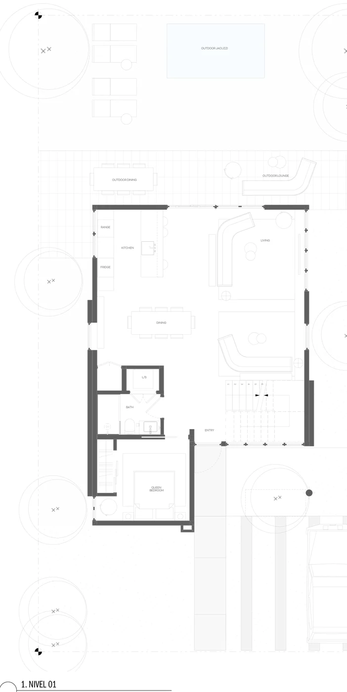 Villa Tao — planta 1er nivel