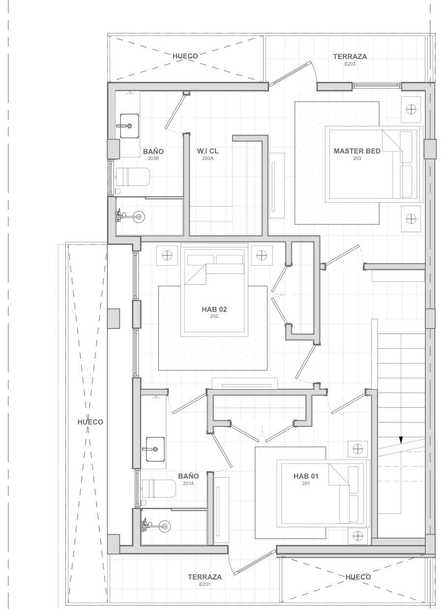 Villa Tuk — planta 2do nivel