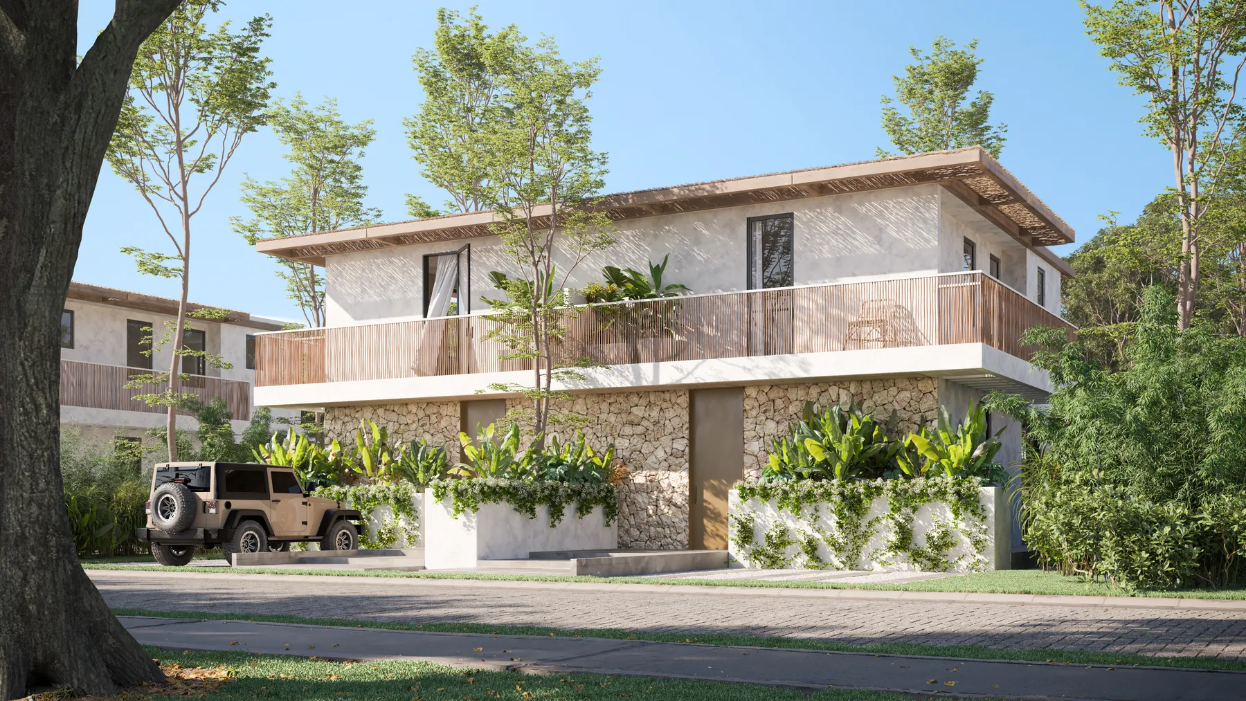 Villa Tuk — fachada frontal