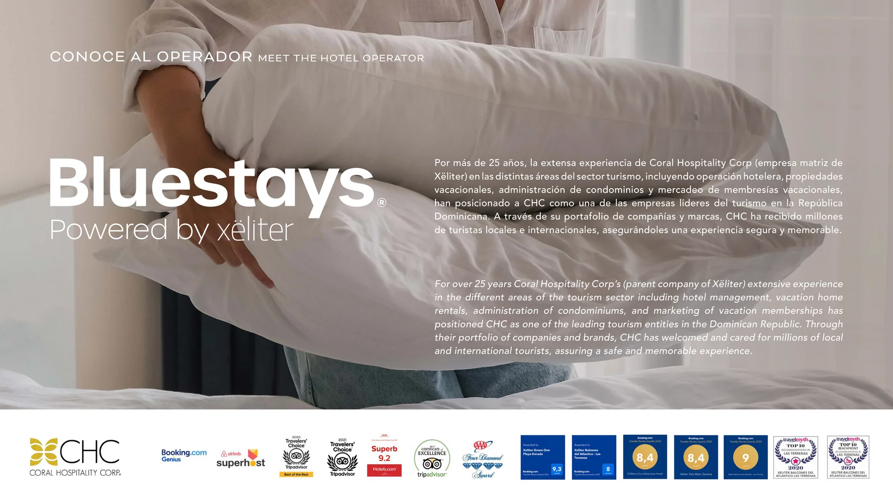 Operado por Bluestays, powered by Xëliter