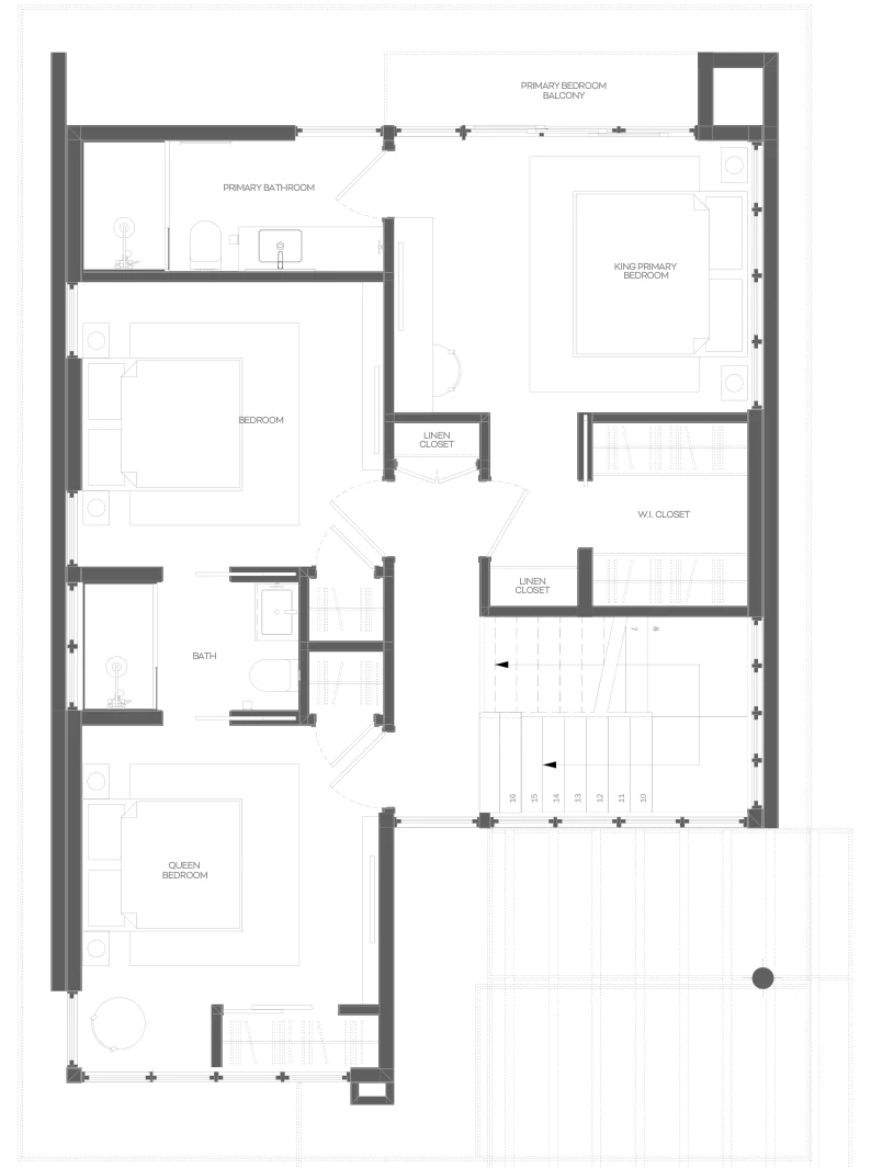 Villa Palmito, planta nivel 02