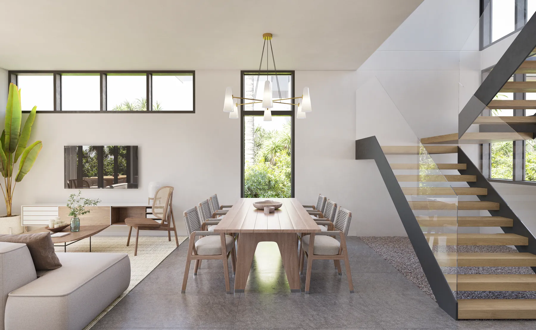 Villa Palmito — sala y comedor
