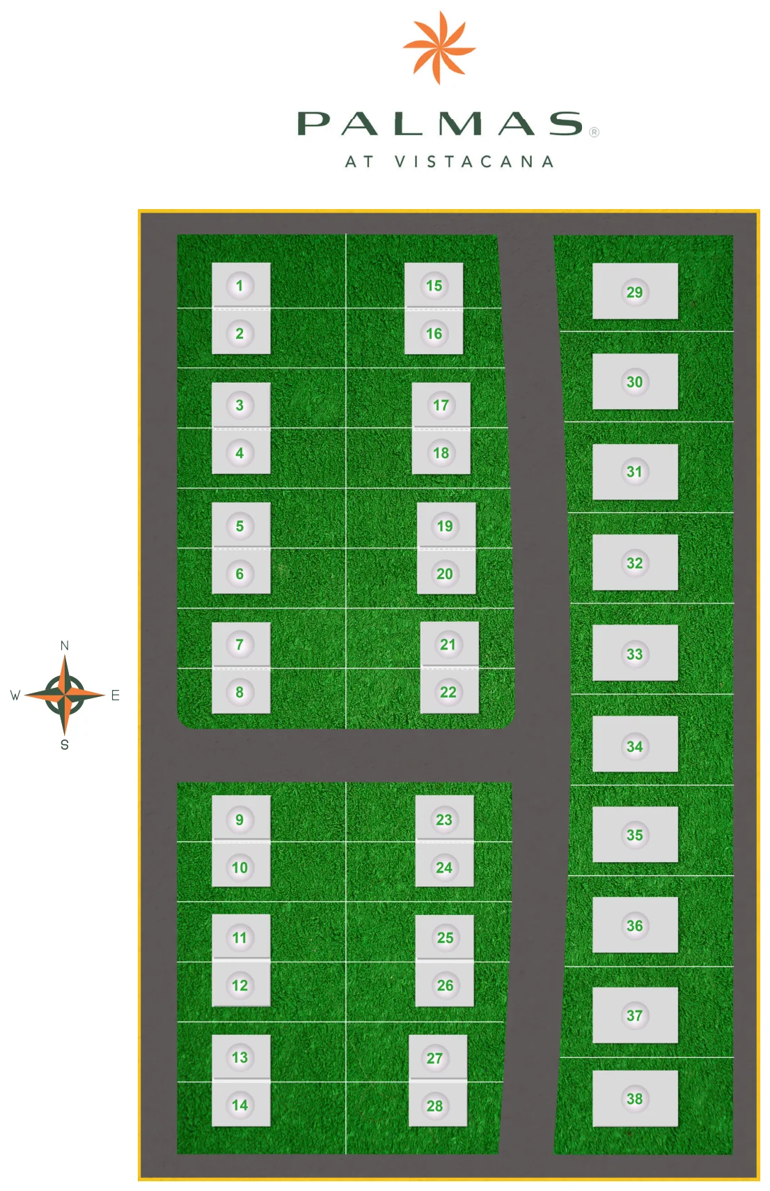 Plano de lotes Palmas III at Vista Cana