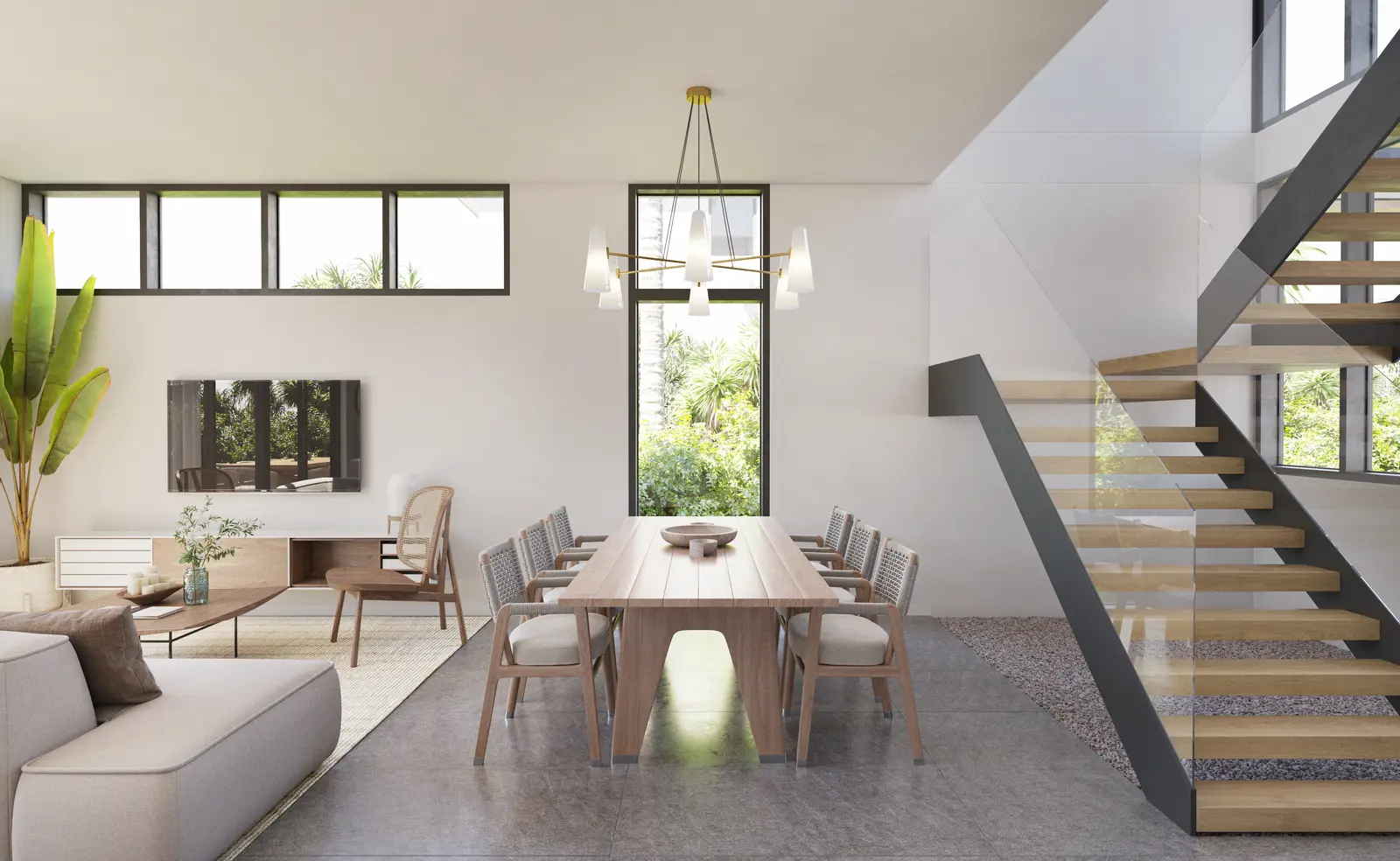 Sala-comedor villa individual