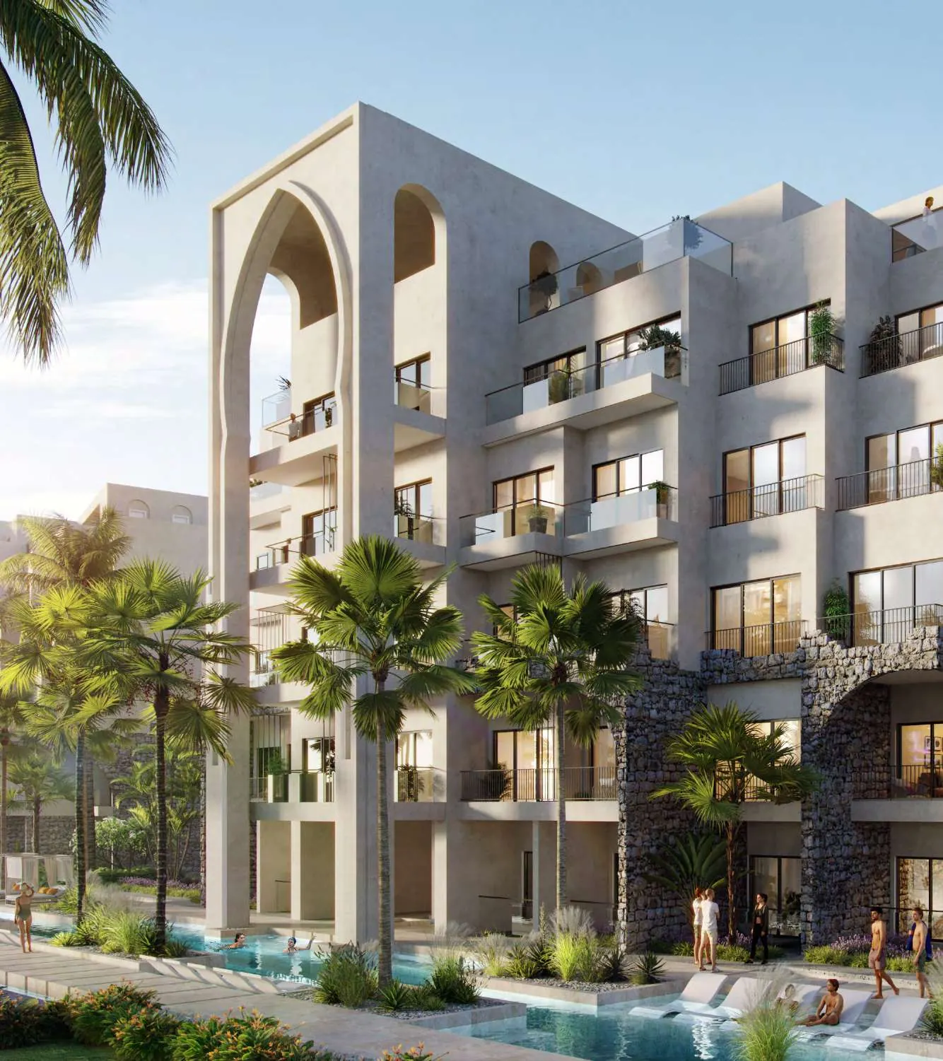 Fachada de Poseidonia Residences