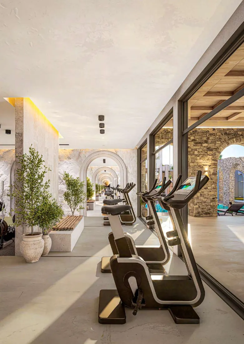 Área de yoga de la Casa Club