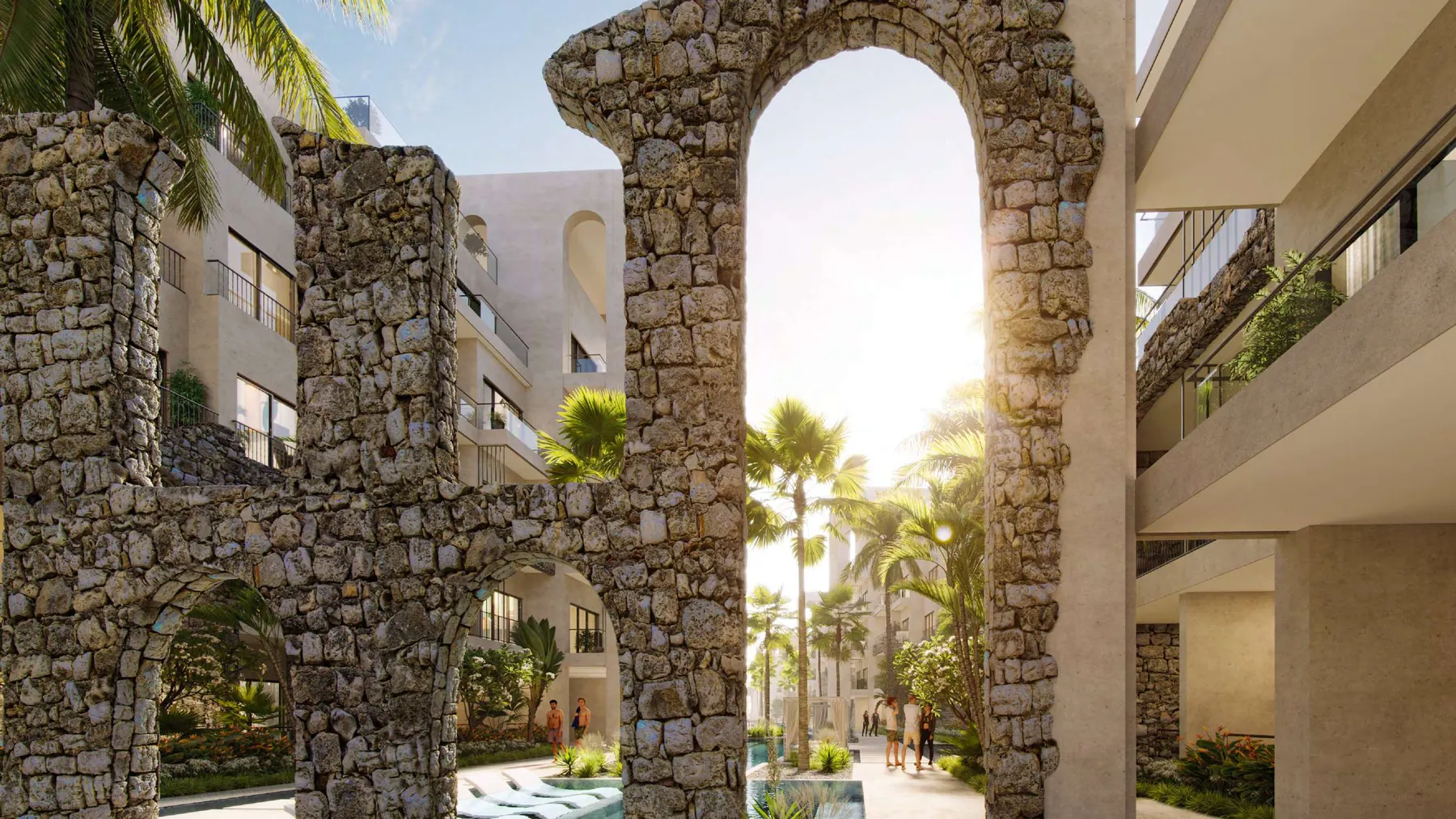 Arco clásico en Poseidonia Residences