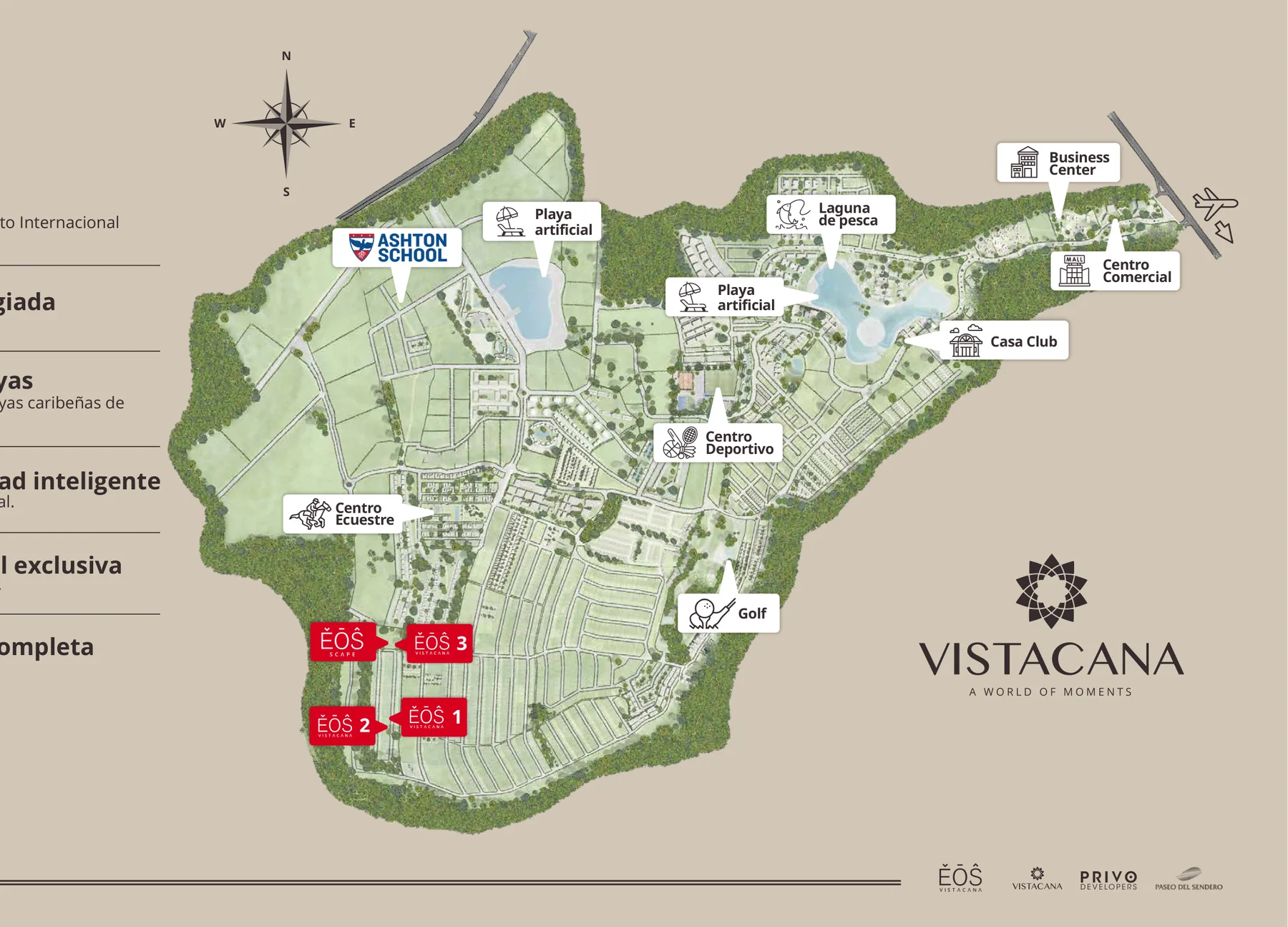 Mapa de la comunidad Vista Cana