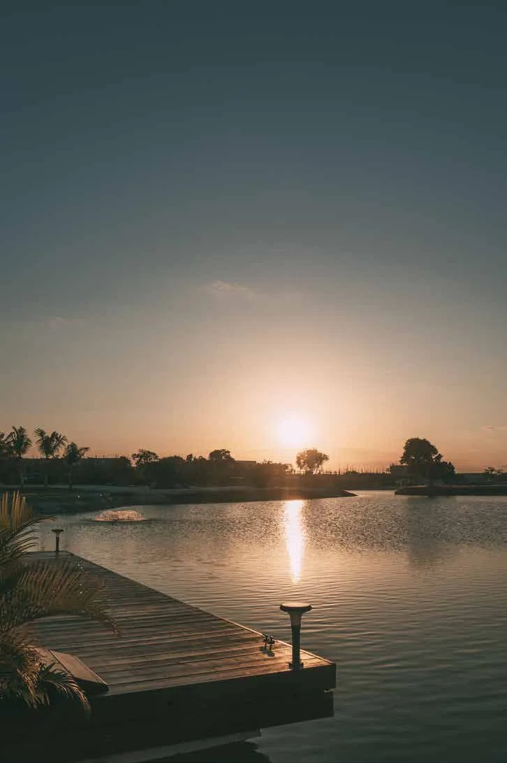Atardecer en el lago Vista Cana